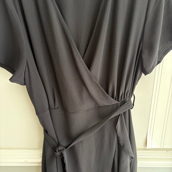 Black Wrap Dress - Picture 5 of 5